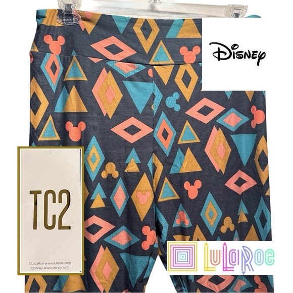 LulaRoe Disney Leggings, Tall & Curvy TC2 18-26, Soft & Comfy, Mickey Mouse NWT - Picture 1 of 12